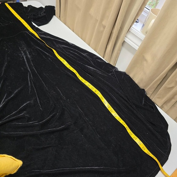 Urban CoCo‎ Maxi Dress Womens Small Black Velvet Goth Witchy Festival Medieval - Picture 15 of 16